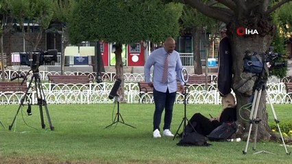 Ayasofya'ya yerli ve yabancı çok sayıda basın mensubu ilgisi