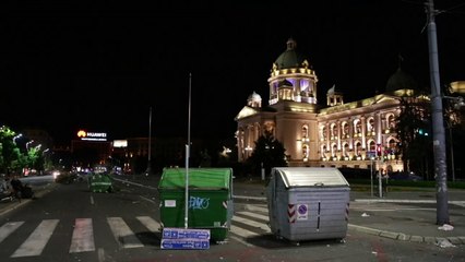 Protestas en Belgrado ante el toque de queda por el coronavirus