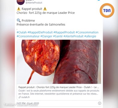 Certains magasins rappellent des produits : madeleines et chorizo