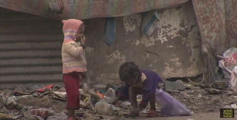 Orphaned and abandoned children on the streets of India