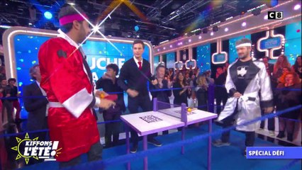 Spécial Défi : le chanteur Grégoire défie Cyril Hanouna au ping-pong