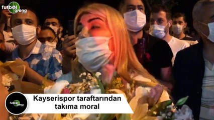 Kayserispor taraftarından takıma moral | Berna Gözbaşı'nın açıklamaları