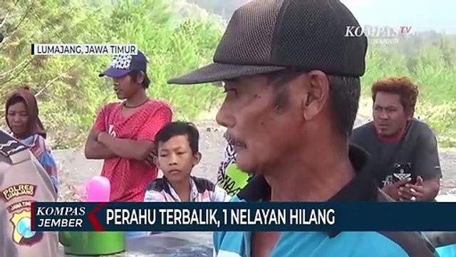 Perahu Terbalik Diterjang Ombak, 1 Nelayan di Lumajang Hilang