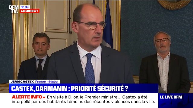 Jean Castex est venu apporter un message d'une grande fermeté à Dijon