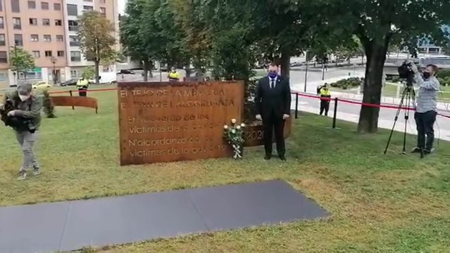Homenaje a los fallecidos por coronavirus en Asturias