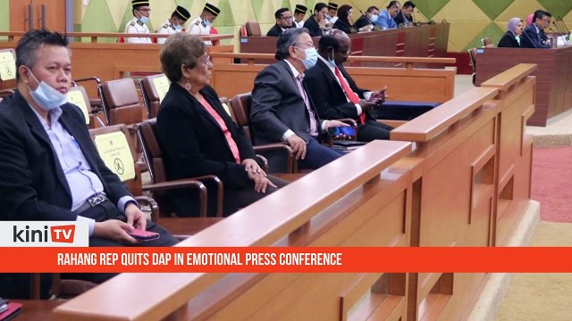 Rahang rep quits DAP in emotional press conference