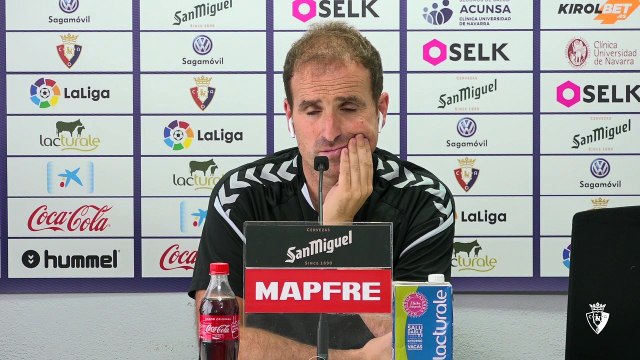 Declaraciones de Jagoba Arrasate ante la visita del Celta al estadio de El Sadar