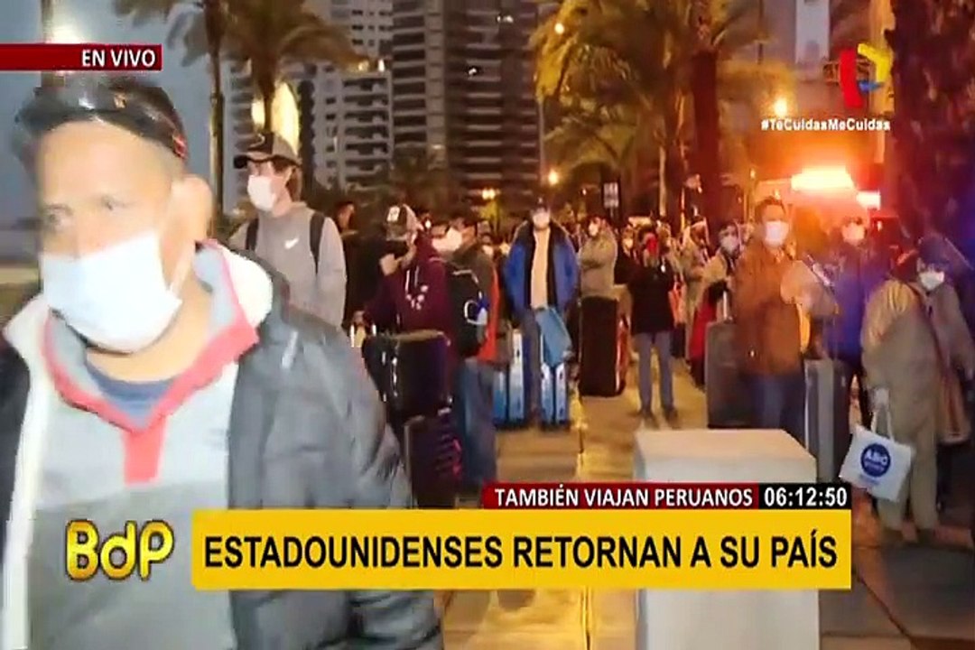 Miraflores: continúa retorno de personas a EEUU