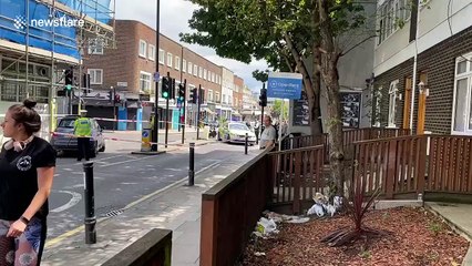 Police cordon off north London road after serious accident