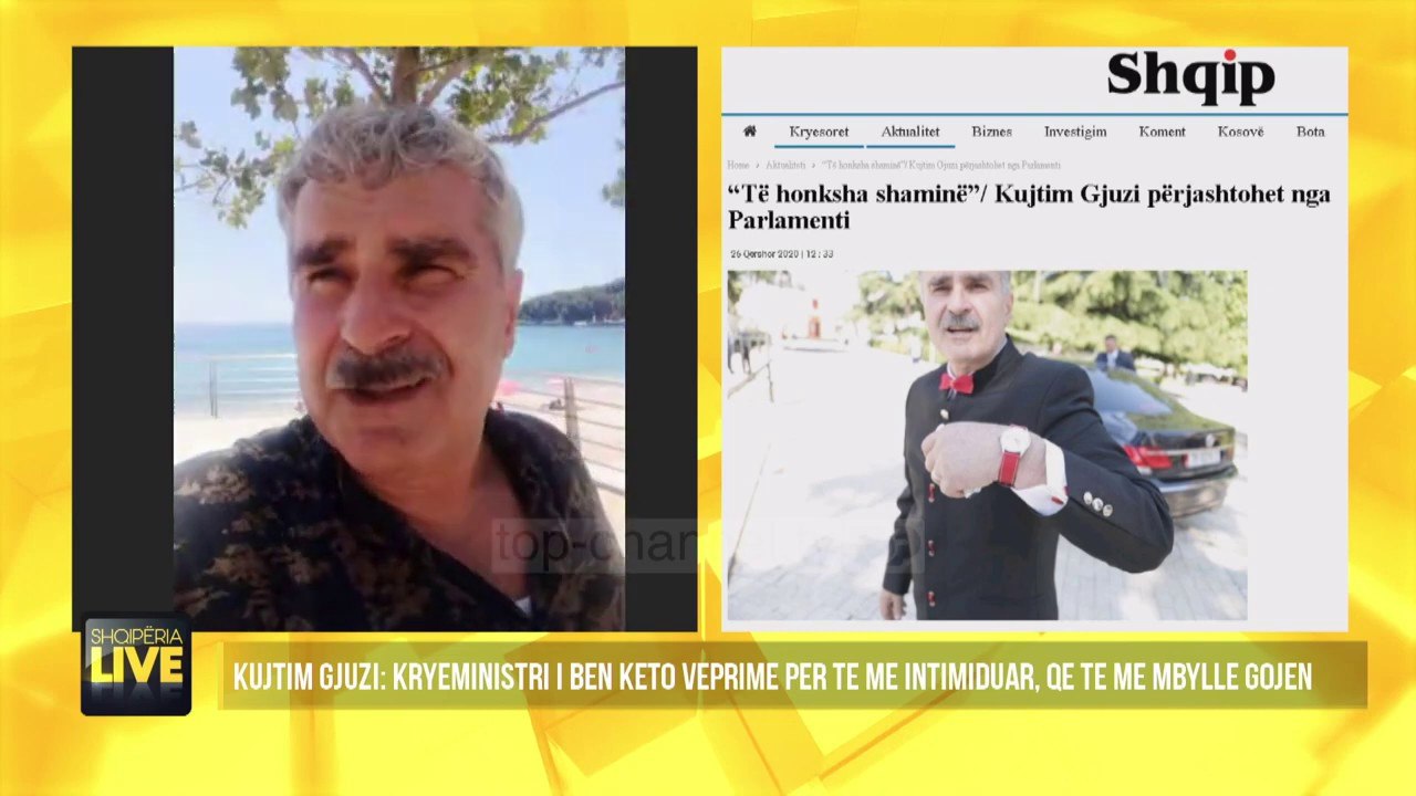 Kujtim Gjuzi, Rama pëlqen të hajë “shamitë” e meshkujve - Shqipëria Live, 26 Qershor 2020