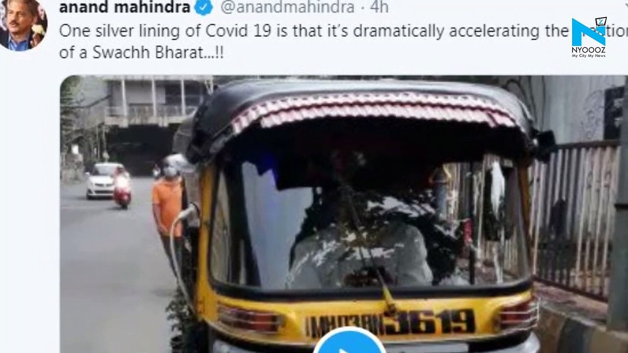 Woah! Auto rickshaw carries mini garden & COVID essentials in Mumbai