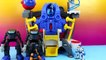 Imaginext Batman & Nightwing defend against the Rip Saw Brothers and Slade Space