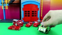 Disney Pixar Cars Doc Hudson Joins Lightning McQueen Mater and Red Rescue Squad Fire Truck