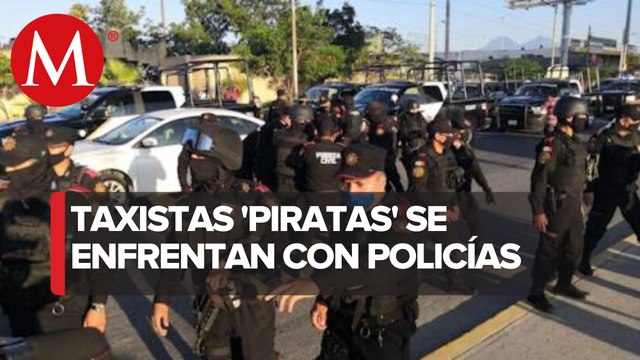 Reportan riña tras operativo de taxis 'piratas' en Nuevo León