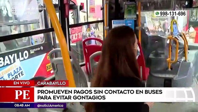 Primera Edición: Promueven pagos sin contacto en buses para evitar contagios