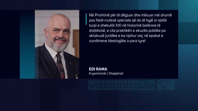 Rama dy ditë takime intensive në Kosovë/ Në fokus akuzat e “Speciales” - News, Lajme - Vizion Plus