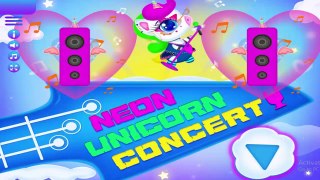 Neon unicorn concert games