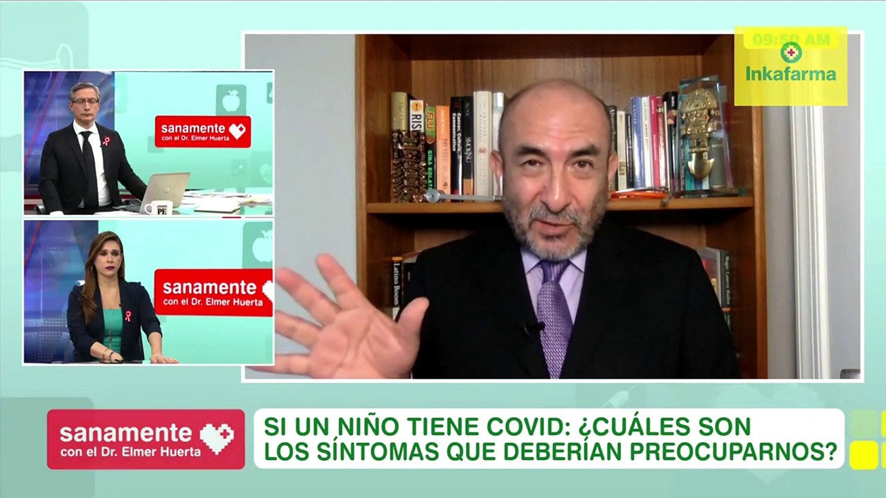 Sanamente con el Doctor Elmer Huerta: ¿Síntomas preocupantes si un niño tiene Covid-19? (HOY)