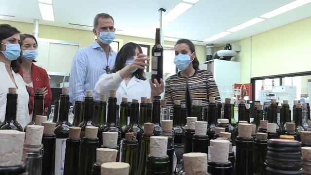 El vino y el Camino de Santiago marcan la visita de los Reyes a La Rioja