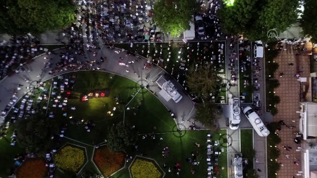 Drone - Ayasofya önünde sevinç gösterileri (3) - İSTANBUL