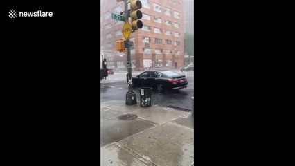 Tropical Storm Fay rolling into NYC with intense rain and wind