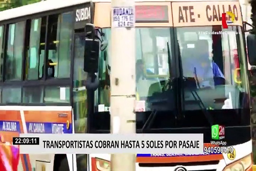 Transportistas suben los precios de pasajes hasta 5 soles