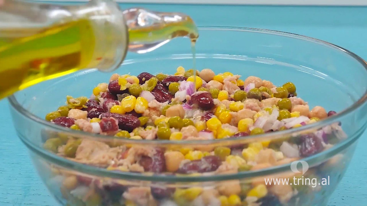 Receta në 2 minuta - Sallatë me perime  dhe ton