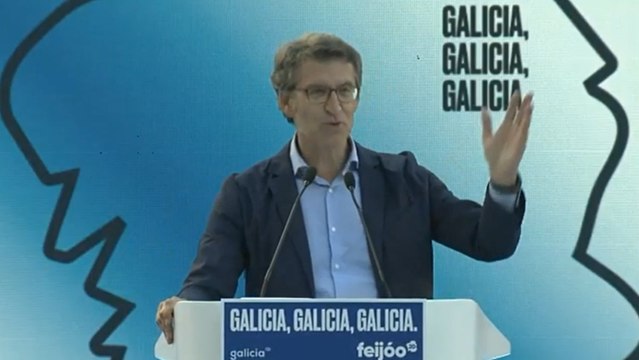Feijóo cierra con una última llamada a votar: ¡Por Galicia!