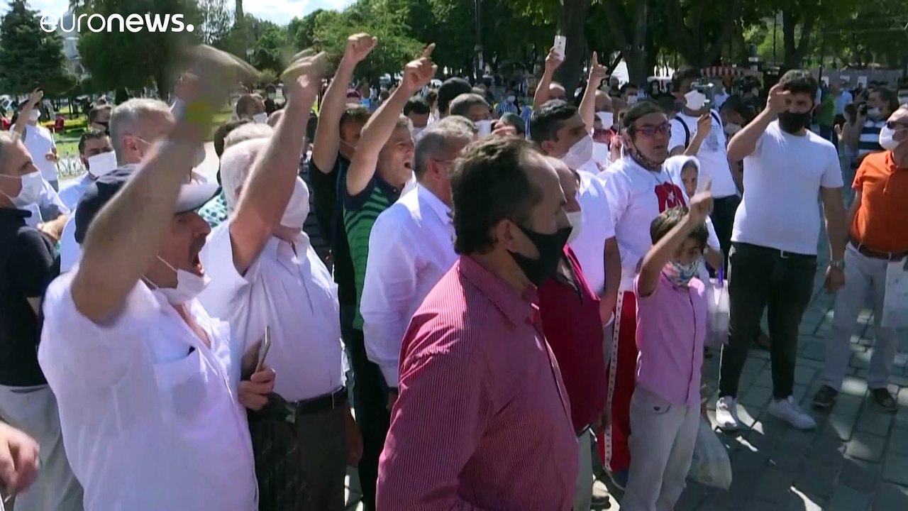 Weltweite kritik an hagia sophia-umwandlung