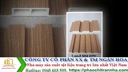 lam sóng nhựa giả gỗ và V ốp góc
