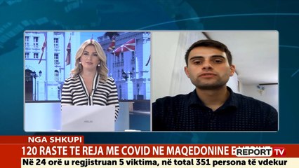 Report TV -Situata e koranavirusit në Maqedonin Veriore flet gazetari Zekirja Mexhiti