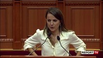 Report TV - Rudina Hajdari kërkon të replikojë me Ballukun, Hysi i ndërpret fjalën: Mëso rregulloren