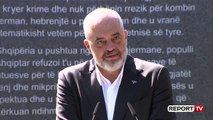 Report TV -Përurohet memoriali i Holokaustit, Kim: SHBA ka vlerësuar guximin e popullit shqiptar