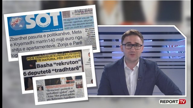 Report TV - 'Shtypi i Ditës dhe Ju', ja çfarë shkruajnë gazetat për sot e premte 10 korrik 2020