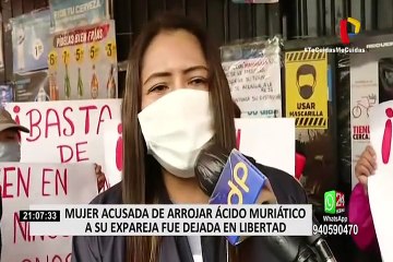 SJL: mujer acusada de atacar a su expareja negó haberle arrojado ácido muriático