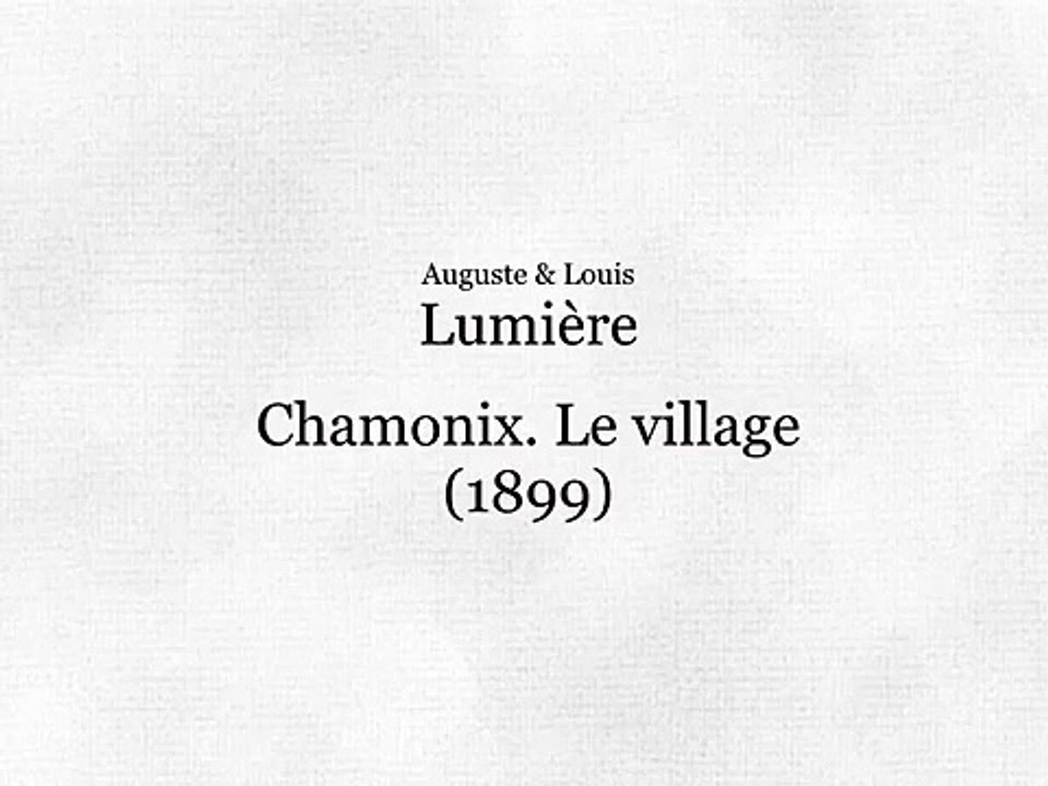 Chamonix,le village (Chamonix,el pueblo) [1900]