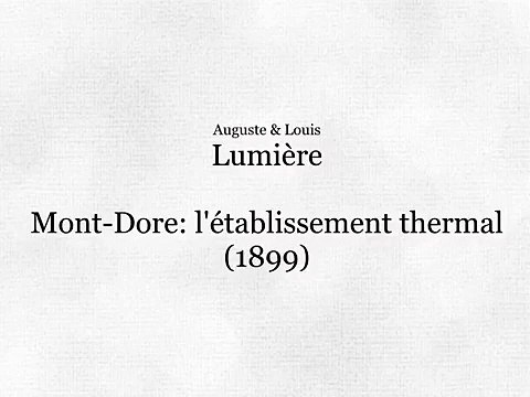Mont-Dore, l’établissement thermal, [I] (Mont-Dore, establecimiento termal, [I]) [1900]