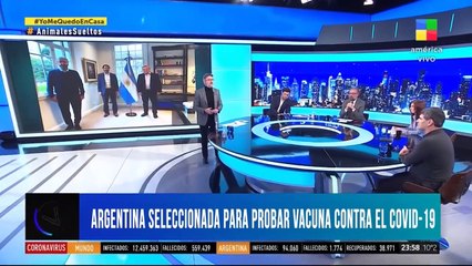 Argentina seleccionada para probar vacuna contra el COVID-19