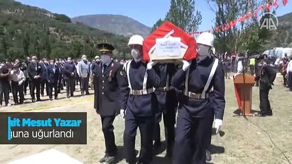 Şehit Mesut Yazar son yolculuğuna uğurlandı