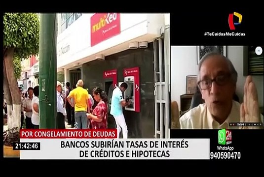 Bancos subirían tasas de interés de créditos e hipotecas por congelamiento de deudas