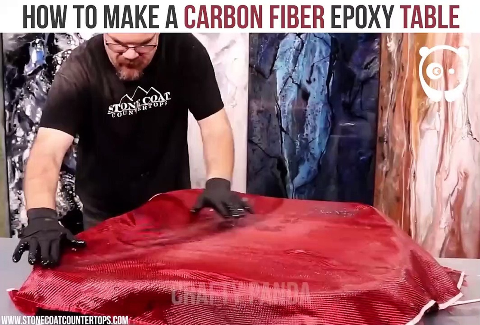 ⁣Crafty Panda - How to make carbon fiber epoxy table _ Facebook