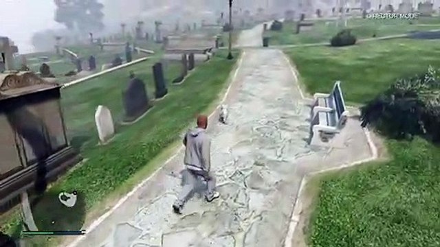 GTA V Easter Eggs - Dog Visits Owner's Grave