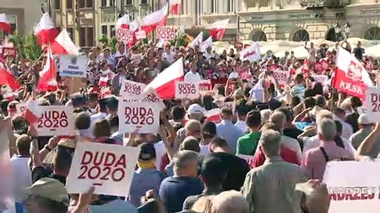 Wahlkampfabschluss in Polen - Konservativer und Liberaler kämpfen ums Präsidentenamt