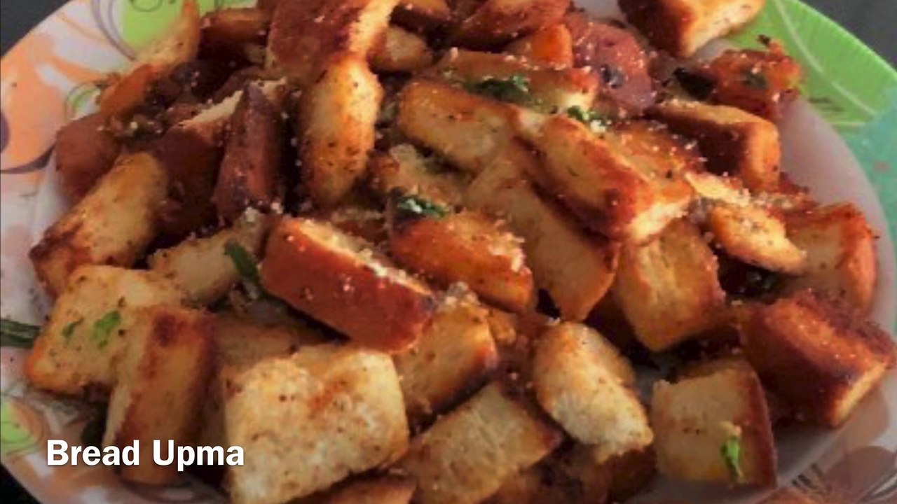 Are you thinking about making a good breakfast...then don’t be late try this Indian BREAD UPMA at home..English subtitles