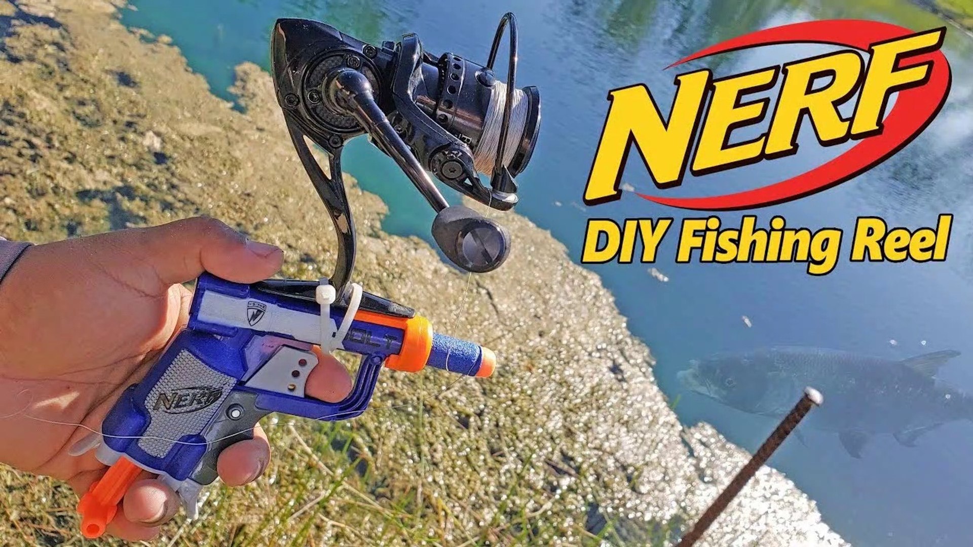 NERF GUN Fishing Reel Catches Pond Monsters DIY - video Dailymotion