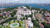 Sultanahmet Meydanı ve Ayasofya - Drone - İSTANBUL