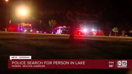 Recovery efforts for person at Laveen lake