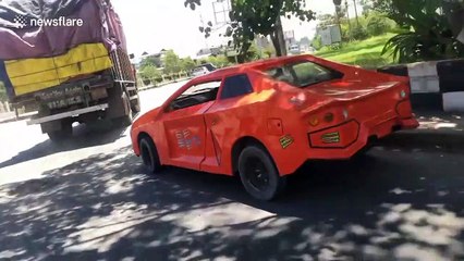 Homemade "Lamborghini" spotted on streets of northwestern India