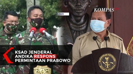 KSAD Jenderal Andika Respons Permintaan Menhan Prabowo