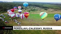 NO COMMENT | Globos aerostáticos tiñen de color el cielo de Rusia en su festival anual